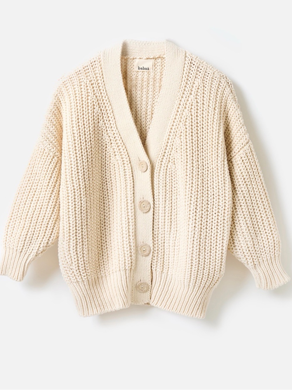 babaa No. 18 Cardigan in Natural